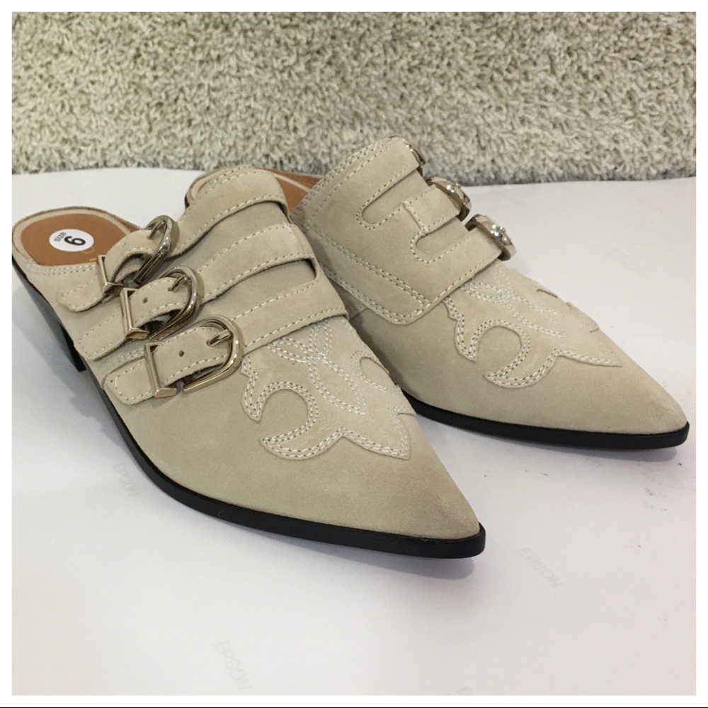 New Joie Cabery Western Block Heel Mule
